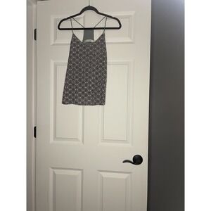 Bishop And Young Geometric Print V Neck Cami Tank Top Small Multicolor